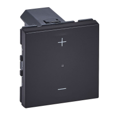  Legrand 079108LA Program Mosaic nyomógombos fényerőszabályzó 150W, 3 vezetékes, fekete villanyszerelés