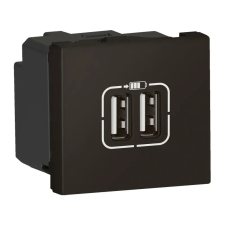 LEGRAND 079194L Program Mosaic dupla USB-A csatlakozóaljzat, 12W - 2,4 A antracit villanyszerelés