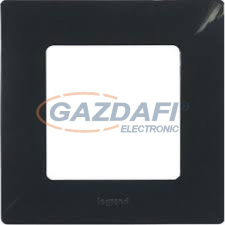 LEGRAND 397051 Niloé egyes keret, onyx fekete villanyszerelés