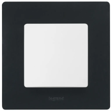 LEGRAND 397051 Niloé egyes keret, onyx fekete villanyszerelés