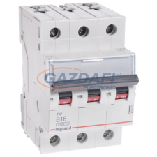 LEGRAND 403543 TX3 kismegszakító 3P C10 6000A/6kA BIC villanyszerelés