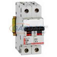 LEGRAND 403729 TX3 kismegszakító 2P D0,5 6000A/6kA BIC villanyszerelés