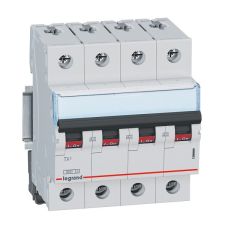 LEGRAND 403765 TX3 Kismegszakító. 4P, 2A, D karakterisztika, 6kA villanyszerelés