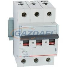 LEGRAND 404225 TX3 kismegszakító 3P C32 10000A/10kA BIC villanyszerelés
