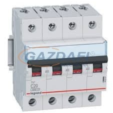 LEGRAND 404261 TX3 kismegszakító 4P C50 10000A/10kA BIC villanyszerelés
