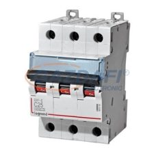 LEGRAND 407861 DX3 kismegszakító 3P C25 6000A/10kA villanyszerelés