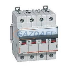 LEGRAND 409061 DX3 kismegszakító 4P B4 10000A / 16 kA villanyszerelés