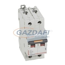 LEGRAND 409718 DX3 kismegszakító 25kA 2P 230/400V~ B25 villanyszerelés
