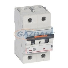 LEGRAND 409722 DX3 kismegszakító 25kA 2P 230/400V~ B63 villanyszerelés