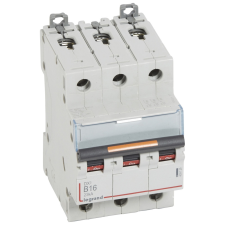 LEGRAND 409729 DX3 Kismegszakító. 3P, 16A, B karakterisztika, 25kA villanyszerelés