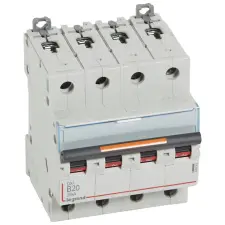 LEGRAND 409743 DX3 kismegszakító 25kA 4P 400V~ B20 villanyszerelés