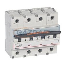 LEGRAND 409749 DX3 kismegszakító 25kA 4P 400V~ B80 villanyszerelés