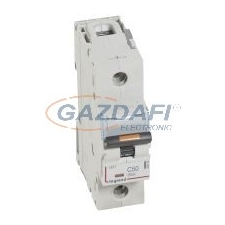 LEGRAND 409760 DX3 kismegszakító 25kA 1P 230/400V~ C50 villanyszerelés