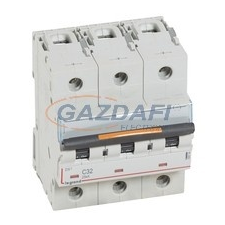LEGRAND 409784 DX3 kismegszakító 25kA 3P 400V~ C32 villanyszerelés