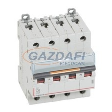 LEGRAND 409792 DX3 kismegszakító 25kA 4P 400V~ C6 villanyszerelés