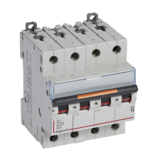 LEGRAND 409936 DX3 kismegszakító 25kA 4P Z20 villanyszerelés