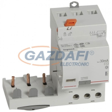 LEGRAND 410472 DX3 áramvédő relé 3P 400V~ AC 63A 30mA villanyszerelés