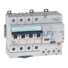 LEGRAND 411356 DX3 4P kombinált áram-védőkapcsoló B13 6000A / 10kA 30mA villanyszerelés