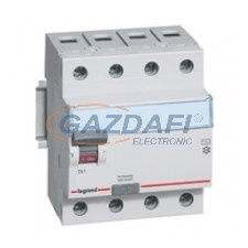LEGRAND 411785 TX3 áram-védőkapcsoló 4P D 40A 300MA A villanyszerelés