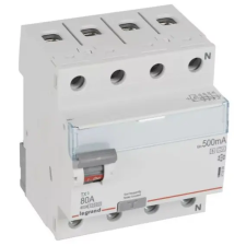 LEGRAND 411809 TX3 áram-védőkapcsoló 4P D 80A 500MA A-S villanyszerelés