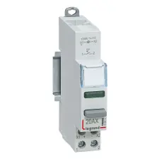 LEGRAND 412912 CX3 nyomókapcsoló 1Z+zöld LED 12/48V AC/DC villanyszerelés