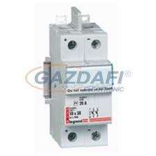 LEGRAND 414682 Lexic biztosító aljzat 10x38 2P 20A 1000V= villanyszerelés