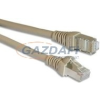 LEGRAND 632742 Linkeo patch kábel, RJ45-RJ45, Cat5e, árnyékolt (F/UTP), AWG26, PVC, világos barna, d: 6mm, 3 méter,