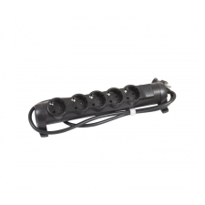 LEGRAND 694607 Elosztó 5 aljzatos 1.5m - Fekete (694607) hosszabbító, elosztó