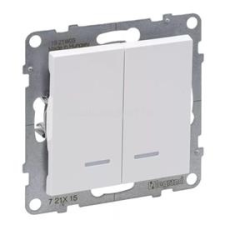 LEGRAND 721115 Suno 105 fehér jelzőfényes csillárkapcsoló (LEGRAND_721115) világítási kellék