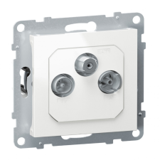 LEGRAND 721167 Suno TV-R-SAT aljzat csillagpontos, fehér villanyszerelés