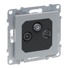 LEGRAND 721369 Suno TV-R-SAT aljzat, végzáró (10 dB), alumínium villanyszerelés