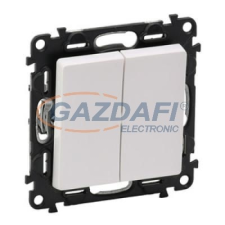 LEGRAND 752118 Valena Life kettős váltóérintkezős nyomó,230V,fehér villanyszerelés