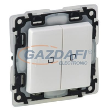 LEGRAND 752159 Valena Life kettős váltókapcsoló jelzőfénnyel,230V,fehér villanyszerelés