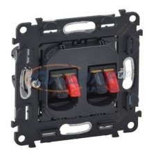 LEGRAND 753078 Valena InMatic kettős hangszóró-csatlakozóaljzat mechanizmus, 4 kivezetéssel villanyszerelés