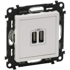 LEGRAND 753112 Valena Life kettos USB töltoaljzat beépített tápegységgel - 5V - 1500 mA fehér villanyszerelés