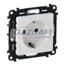 LEGRAND 753124 Valena Life 2P+F csatlakozóaljzat gyermekvédelemmel, csavaros vezetékbekötéssel,230V,fehér villanyszerelés