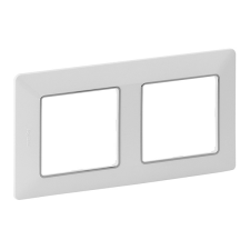 LEGRAND 754032 Valena Life fehér–króm 2-es keret villanyszerelés