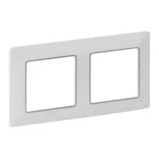 LEGRAND 754032 Valena Life kettős keret fehér–króm villanyszerelés