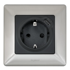 LEGRAND 754151 Valena Life egyes keret Inox dekor villanyszerelés