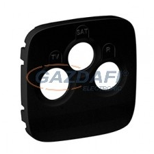 LEGRAND 754798 Valena Allure TV-RD-SAT aljzat burkolat, Fekete villanyszerelés