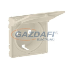 LEGRAND 754841 Valena Life 2P+F csatlakozóaljzat burkolat csapófedéllel elefántcsont villanyszerelés