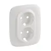 LEGRAND 754955 Valena Allure 2x2P+F aljzat monobloc burkolat + kerettel, Fehér