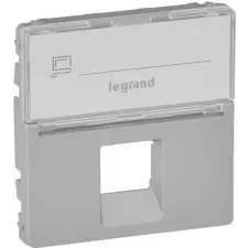 LEGRAND 755472 Valena Life 1xRJ45 csatlakozóaljzat burkolat, címketartóval alumínium villanyszerelés