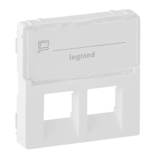 LEGRAND 755480 Valena Life 2xRJ45 csatlakozóaljzat burkolat, címketartóval fehér villanyszerelés