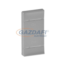 LEGRAND 755587 MyHome (Valena Life) BE/KI jelölés bal oldali burkolat, alumínium villanyszerelés