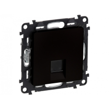 LEGRAND 756348 Valena Life 1xRJ45 Cat. 6A STP csatlakozóaljzat mechanizmus burkolattal, fekete villanyszerelés