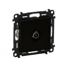 LEGRAND 756351 Valena Life TV aljzat mechanizmus burkolattal, csillagpontos, 1,5 dB, fekete villanyszerelés