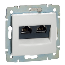 LEGRAND 770073 Valena fehér 2xRJ45 10G aljzat, fehér villanyszerelés
