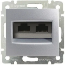 LEGRAND 770245 Valena 1xRJ45 LCS2 Cat6 STP aljzat alumínium villanyszerelés