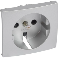 LEGRAND 770257 Valena 2P+F aljzat burkolat gyermekvédelemmel, alumínium villanyszerelés